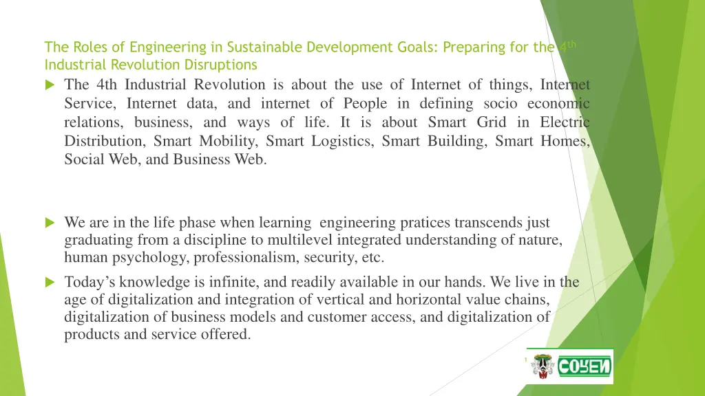 the roles of engineering in sustainable 13