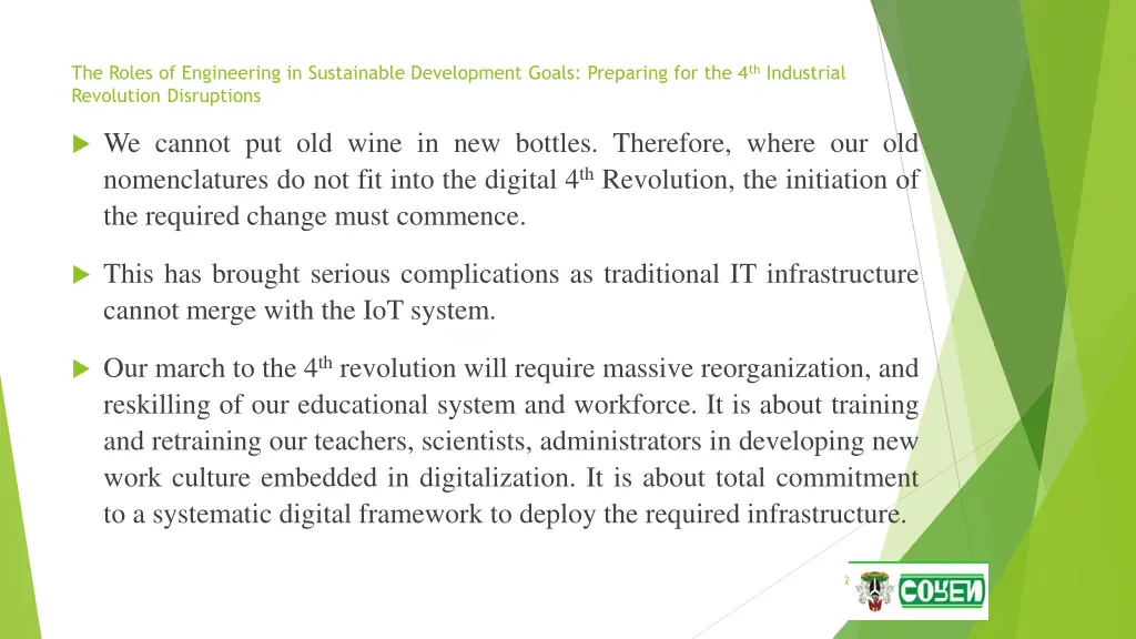 the roles of engineering in sustainable 18