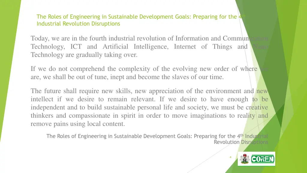 the roles of engineering in sustainable 2