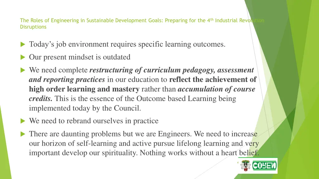 the roles of engineering in sustainable 40