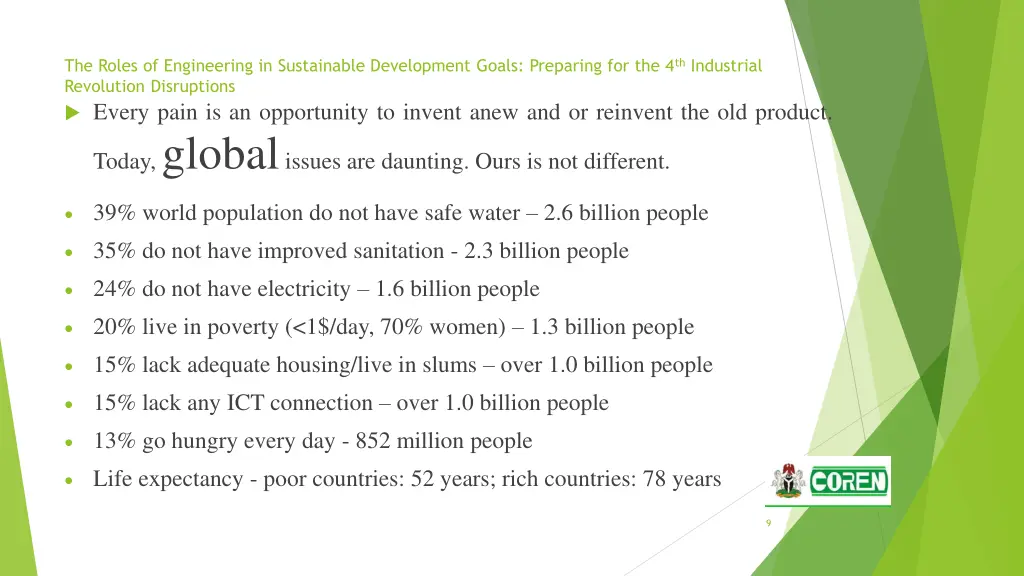 the roles of engineering in sustainable 7