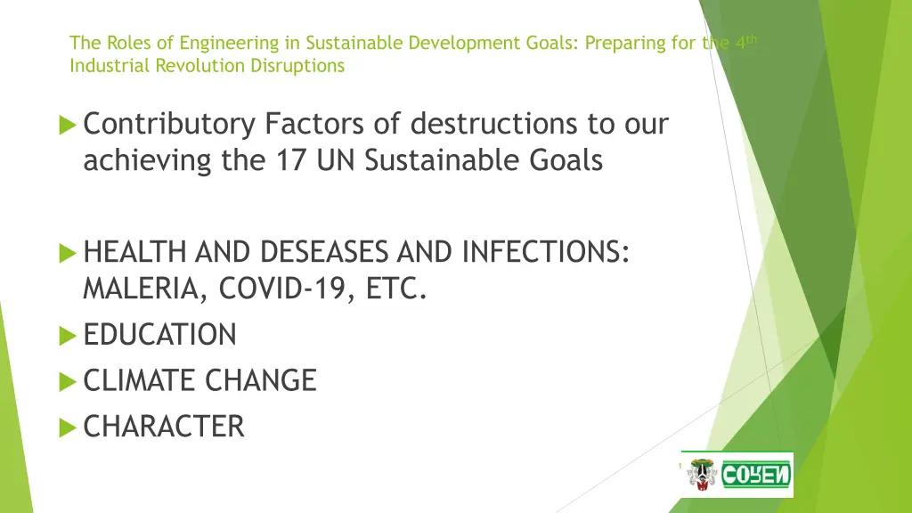 the roles of engineering in sustainable 8