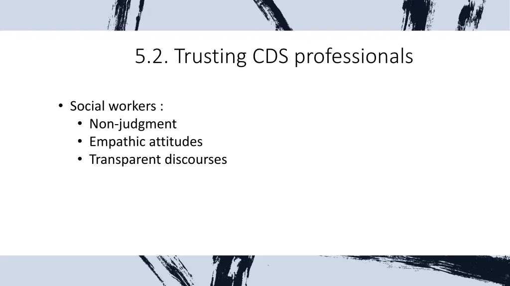 5 2 trusting cds professionals