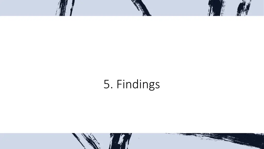 5 findings