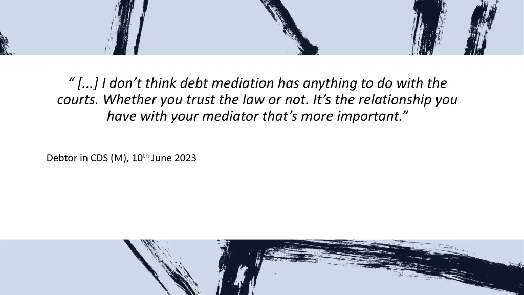 i don t think debt mediation has anything