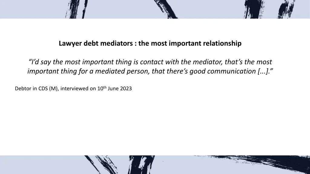 lawyer debt mediators the most important