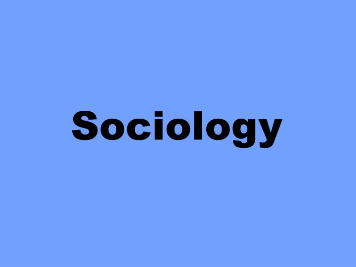 sociology