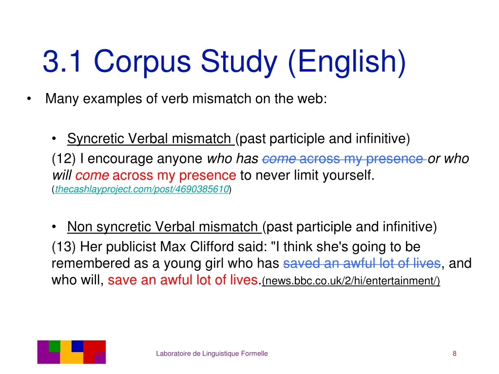 3 1 corpus study english