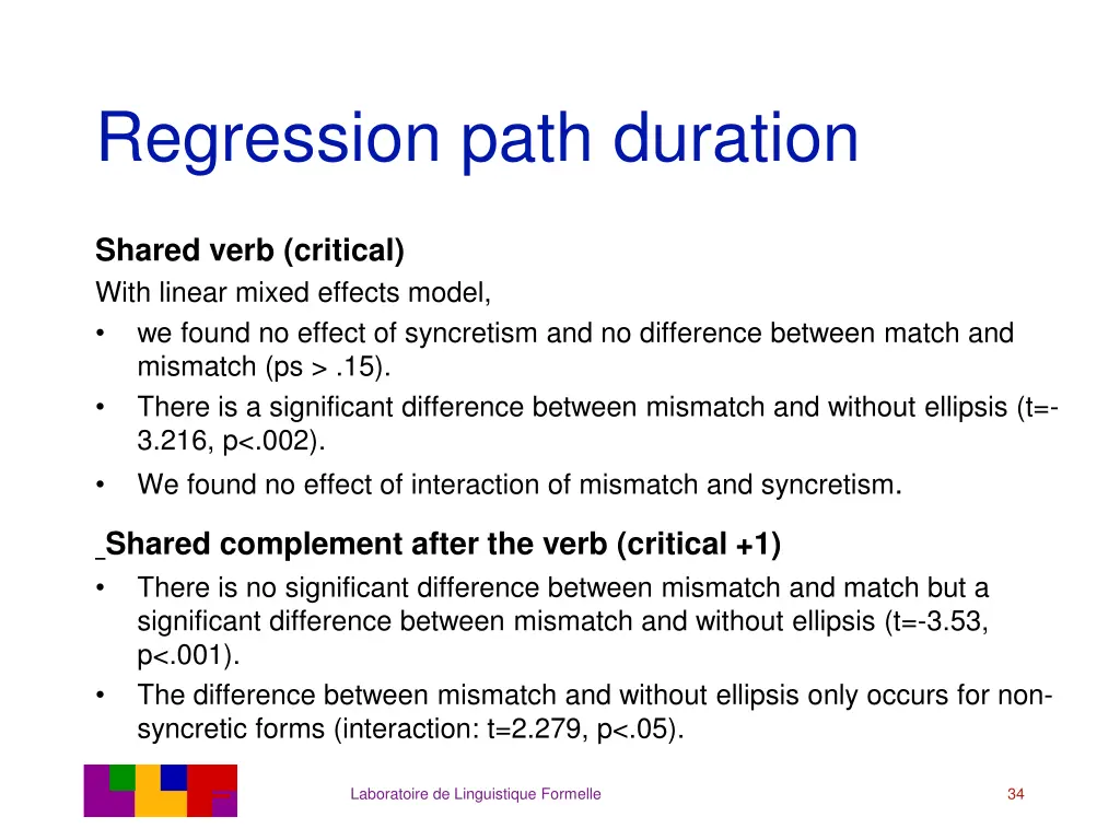 regression path duration 2