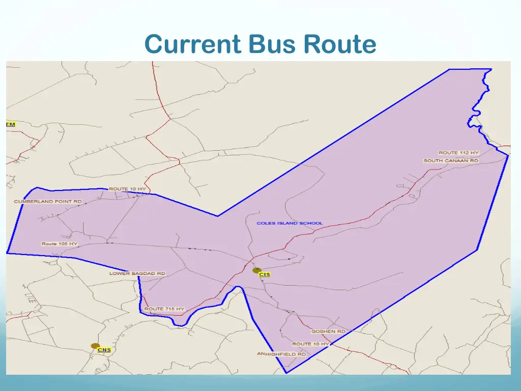 current bus route