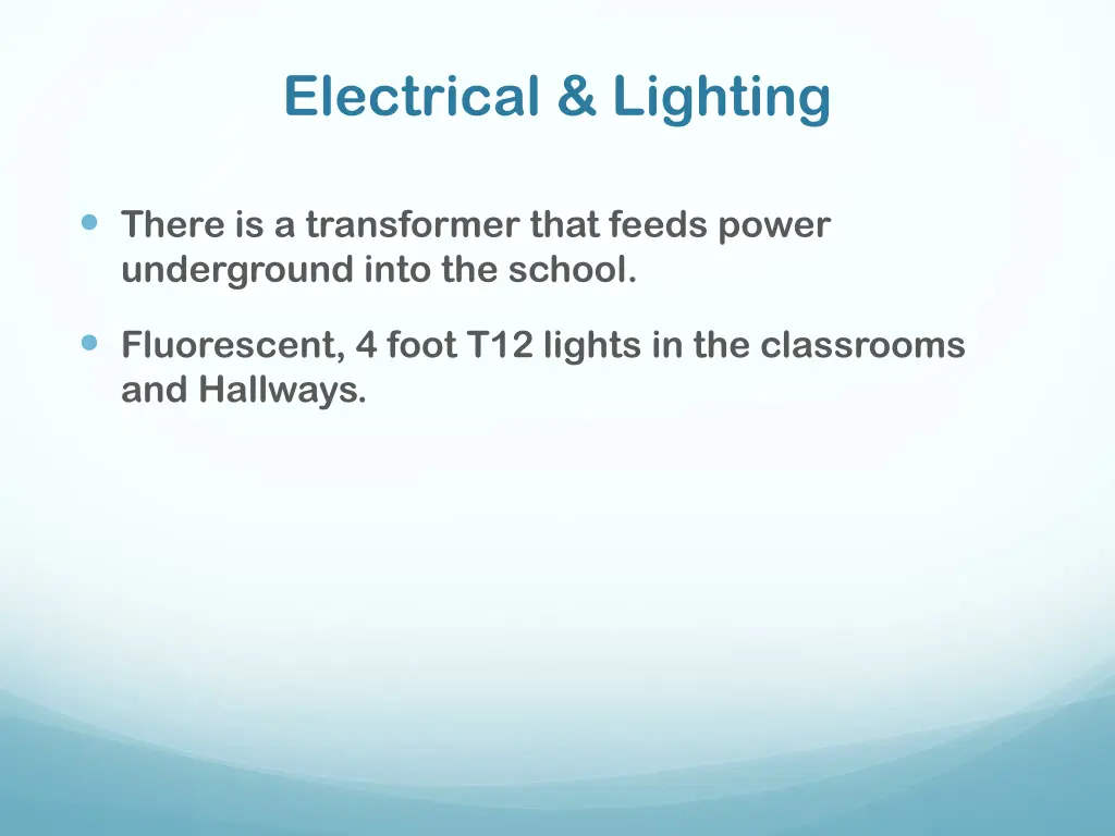 electrical lighting