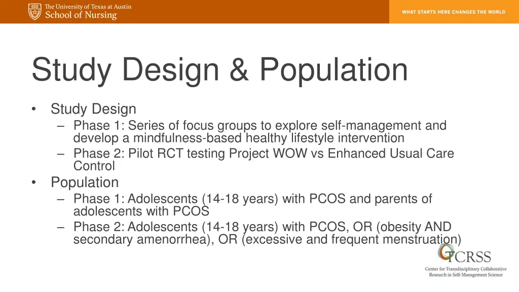 study design population