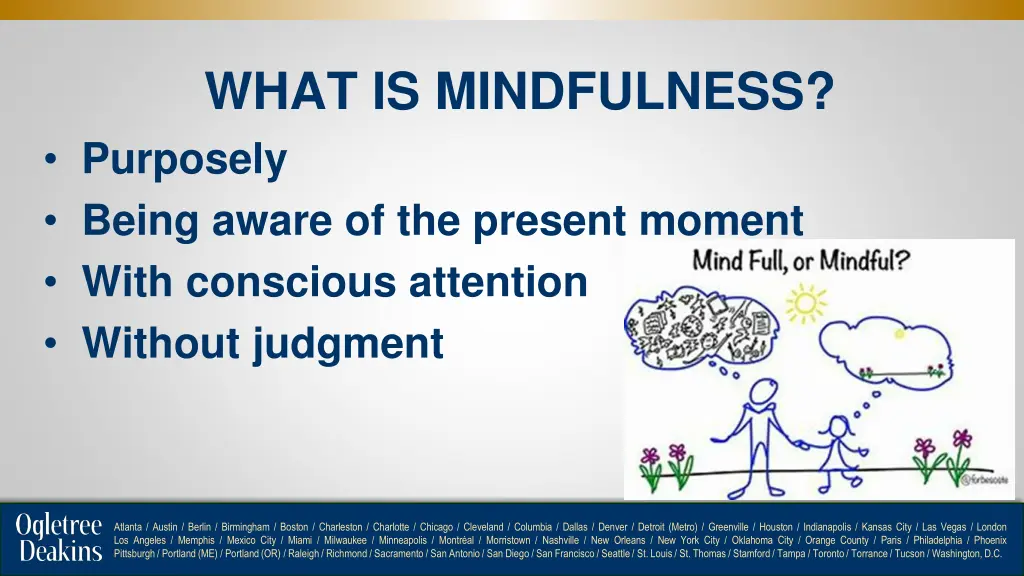 what is mindfulness purposely being aware