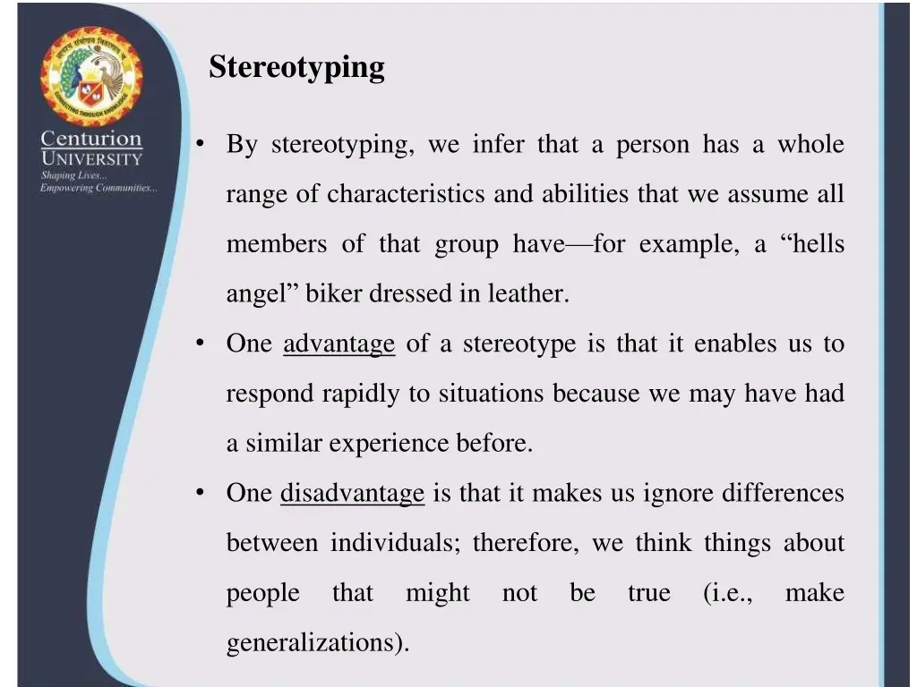 stereotyping