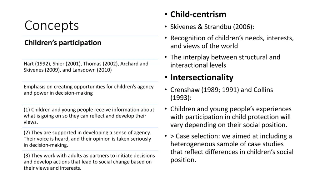 child centrism skivenes strandbu 2006 recognition