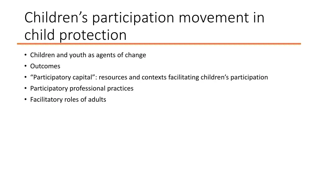 children s participation movement in child