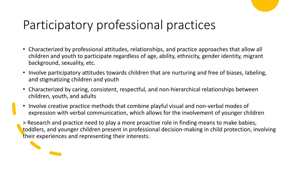 participatory professional practices