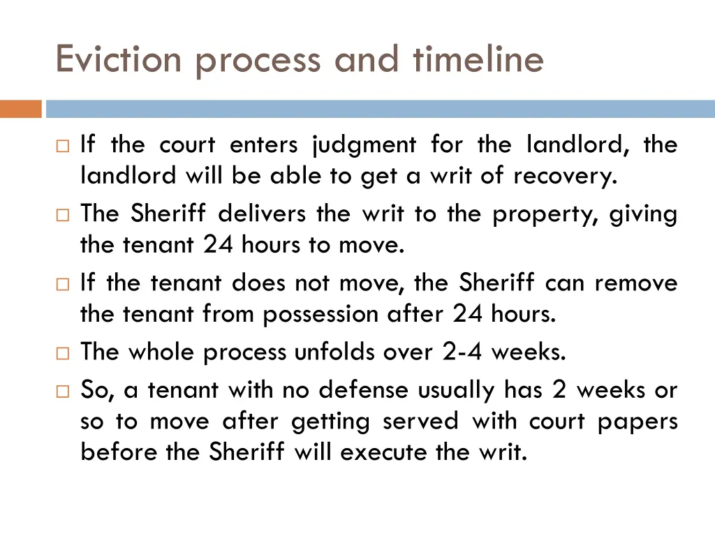 eviction process and timeline 1