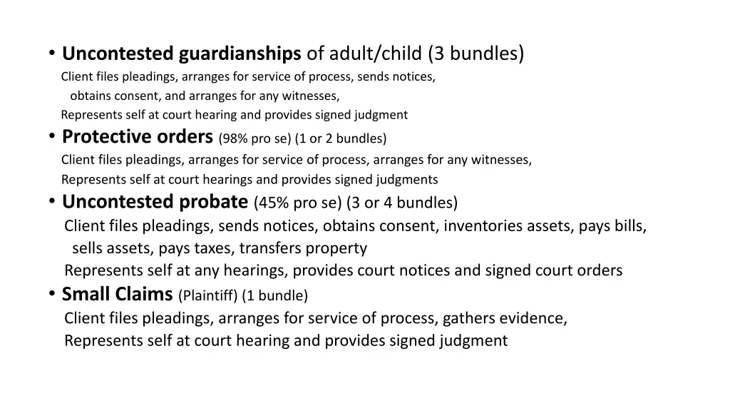 uncontested guardianships of adult child