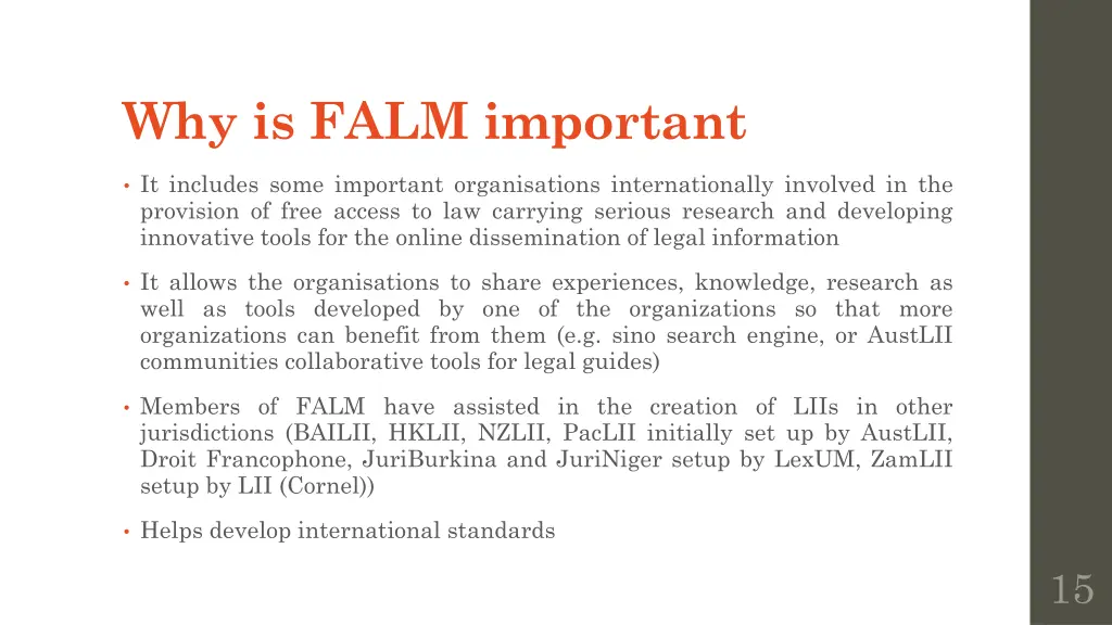 why is falm important