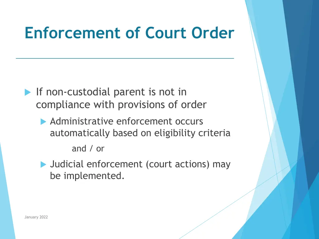 enforcement of court order