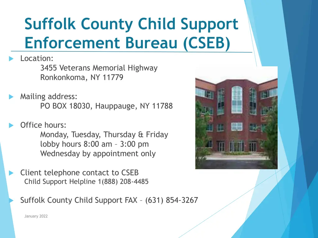 suffolk county child support enforcement bureau