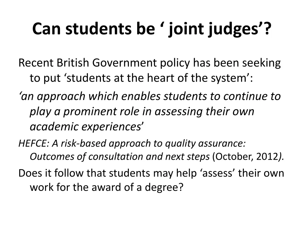 can students be joint judges