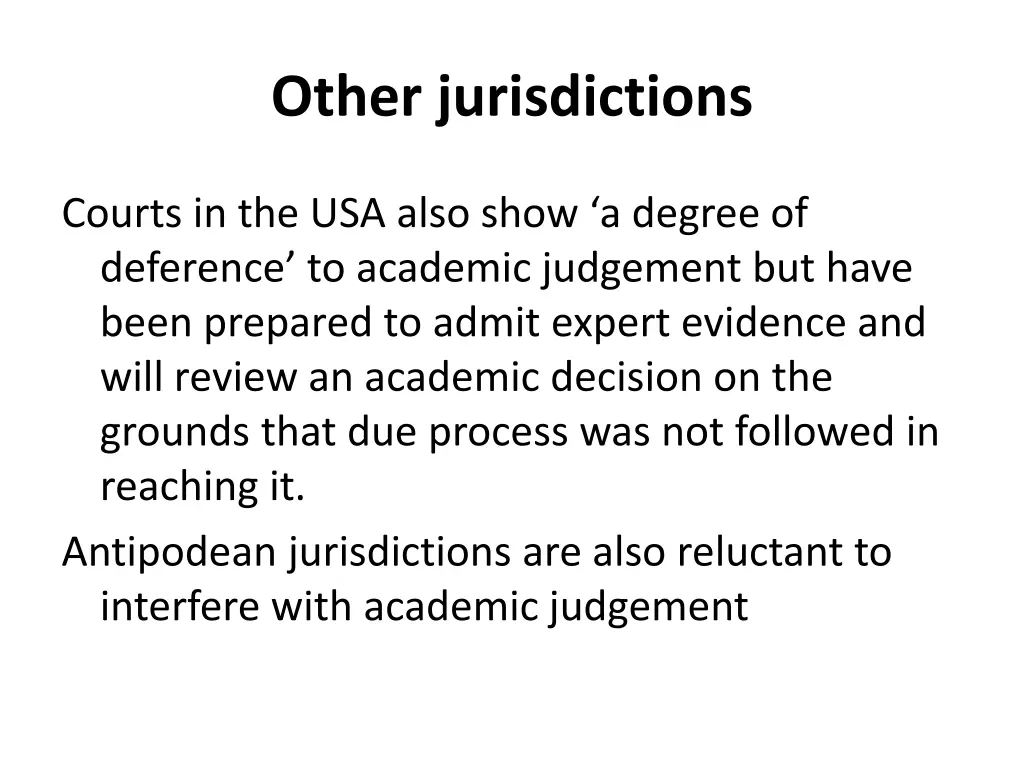 other jurisdictions