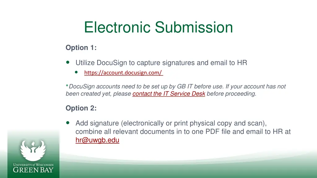 electronic submission