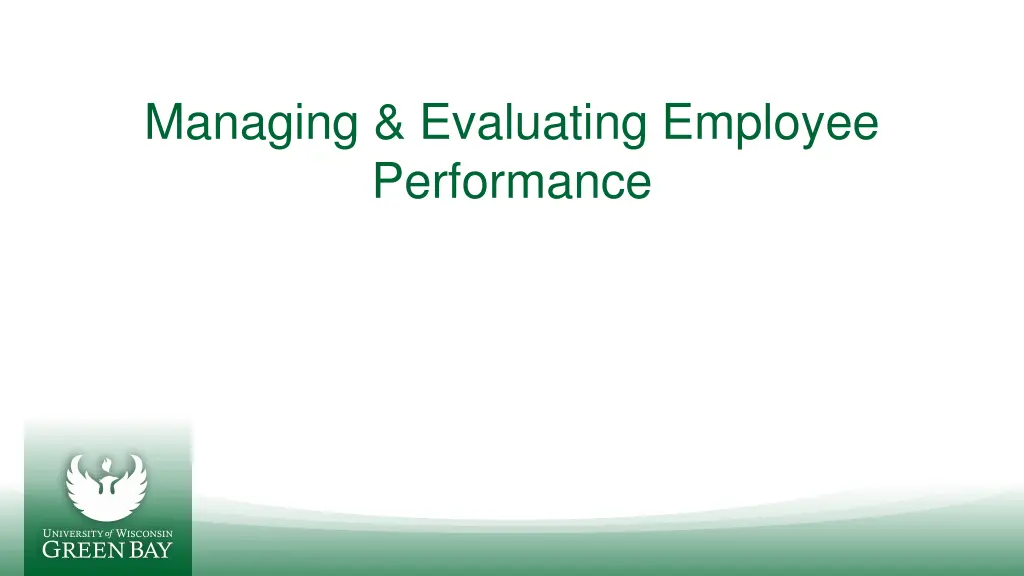 managing evaluating employee performance