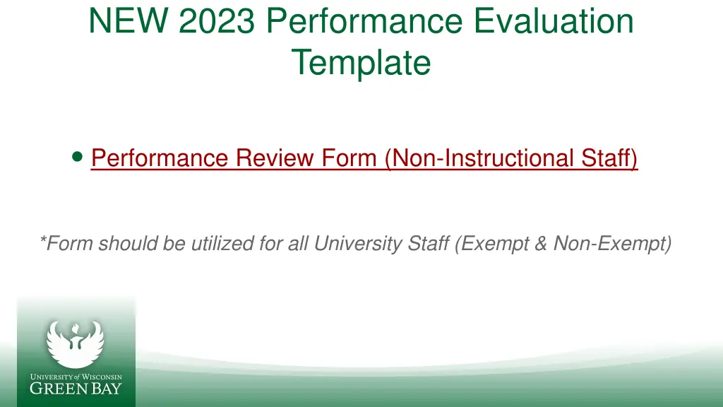 new 2023 performance evaluation template