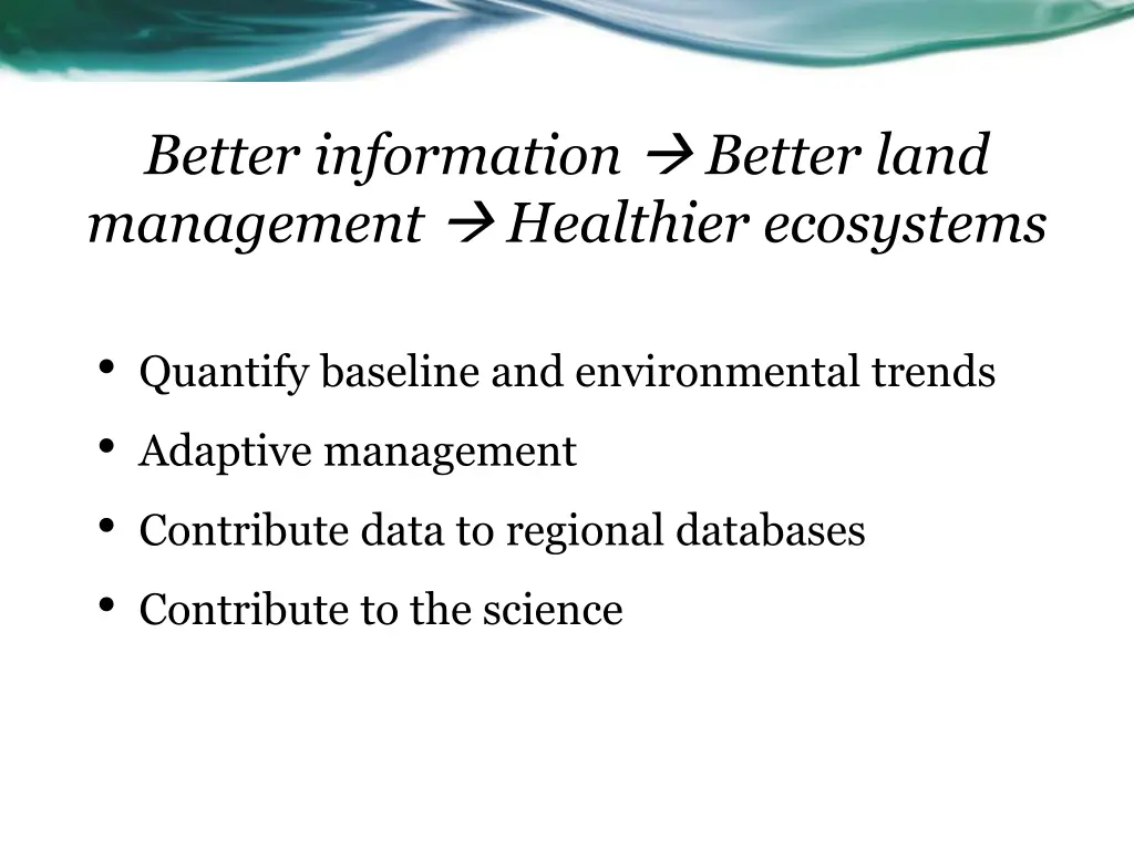 better information better land management