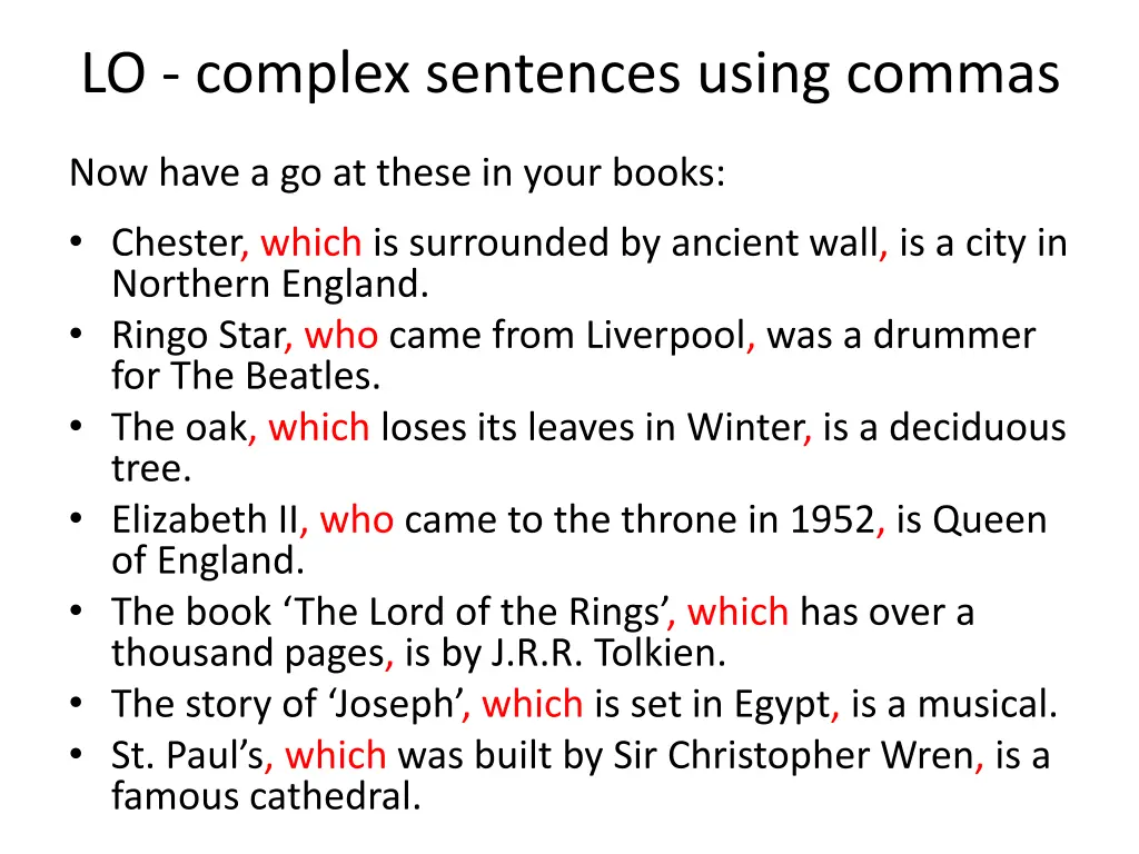 lo complex sentences using commas 3