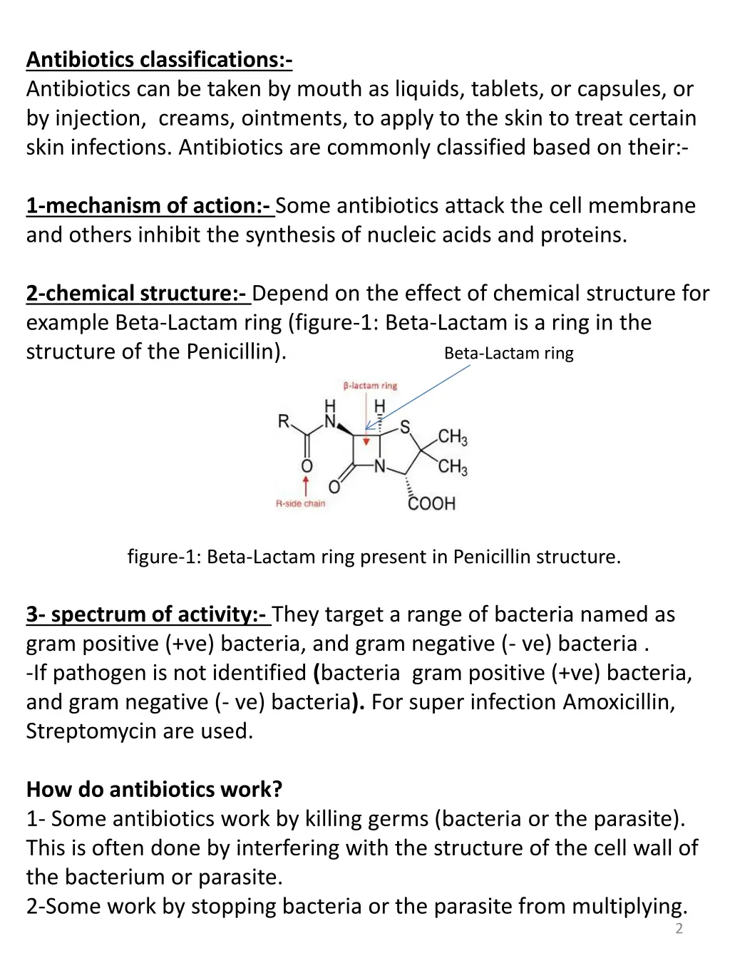 antibiotics classifications antibiotics