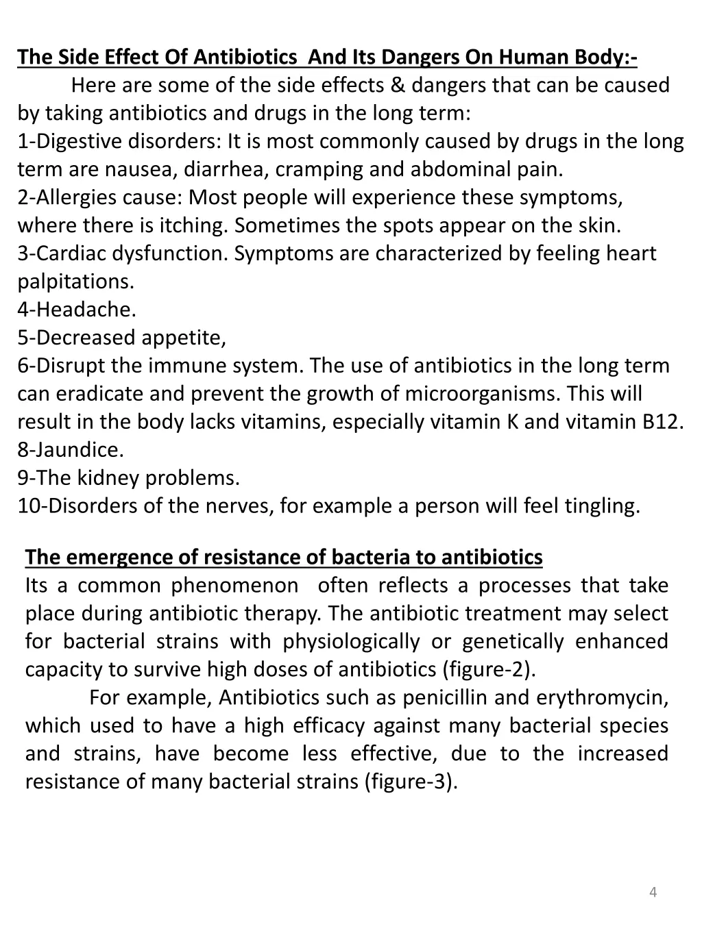 the side effect of antibiotics and its dangers