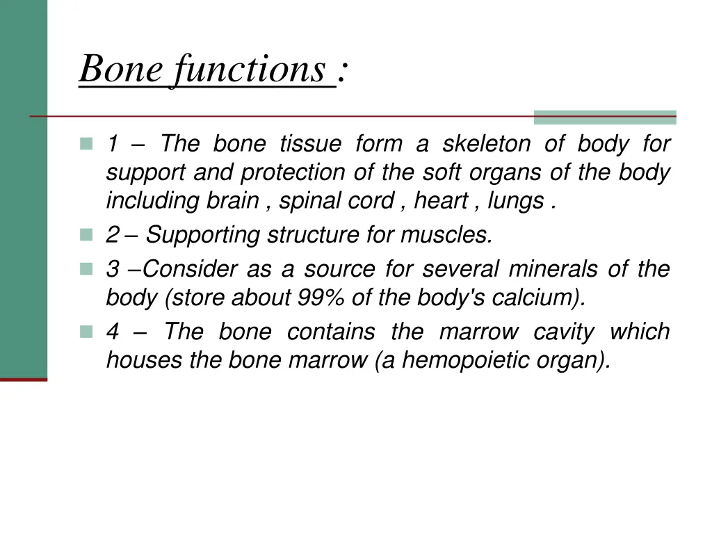 bone functions