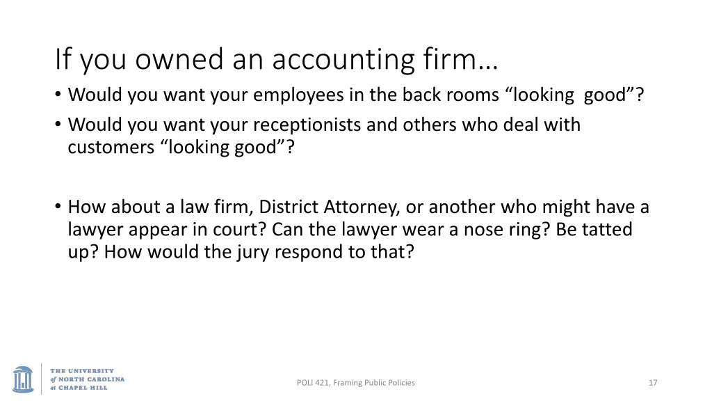 if you owned an accounting firm would you want