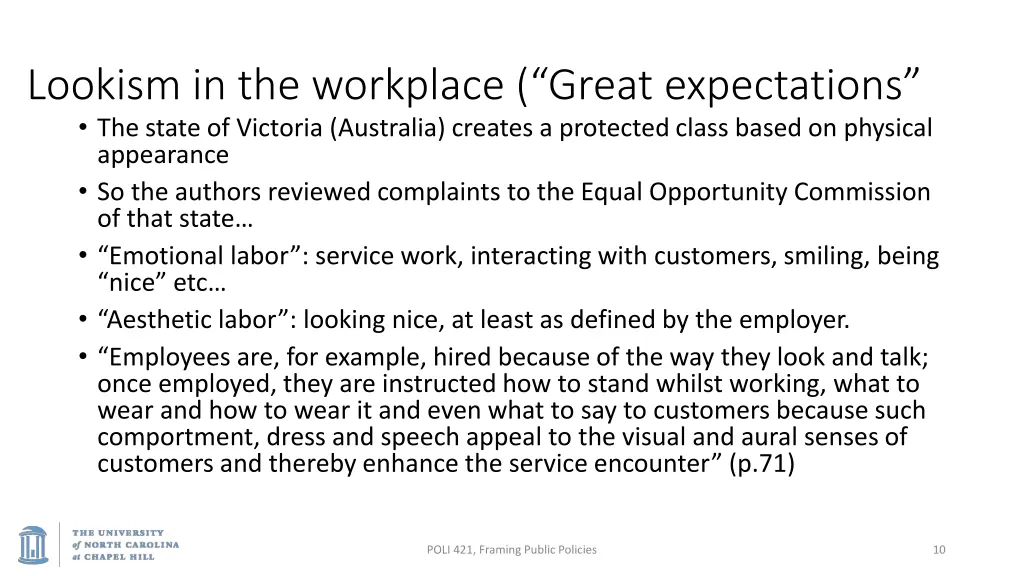 lookism in the workplace great expectations