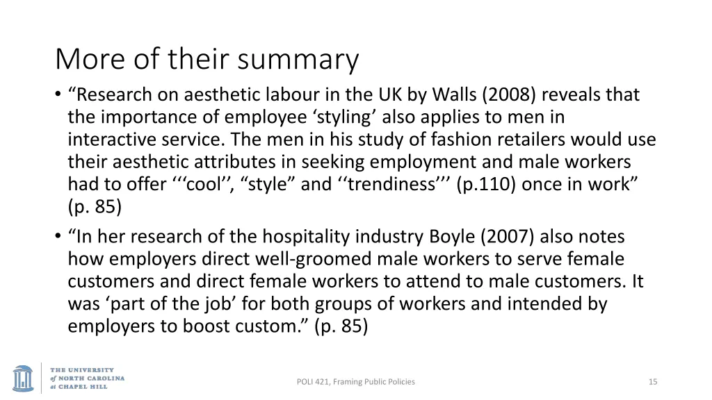 more of their summary research on aesthetic