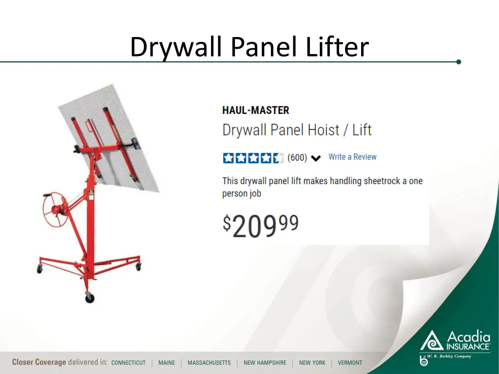 drywall panel lifter