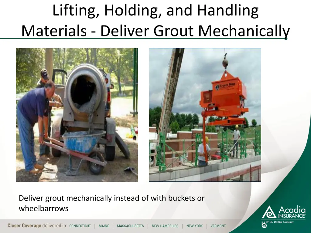 lifting holding and handling materials deliver