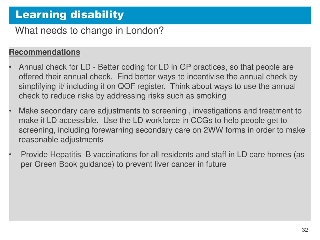 learning disability what needs to change in london