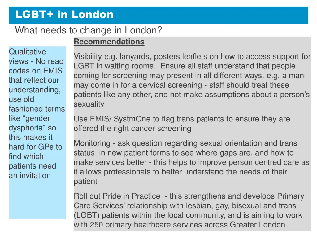 lgbt in london what needs to change in london