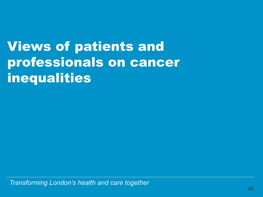 views of patients and professionals on cancer