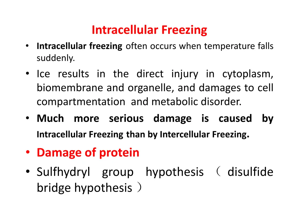 intracellular freezing