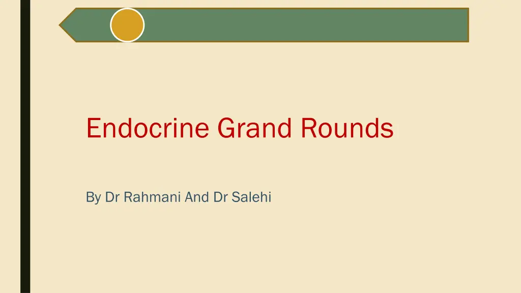 endocrine grand rounds