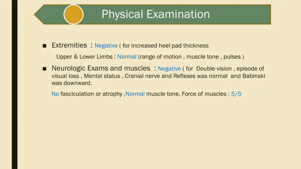 physical examination 1