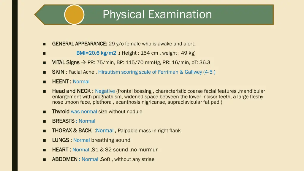 physical examination