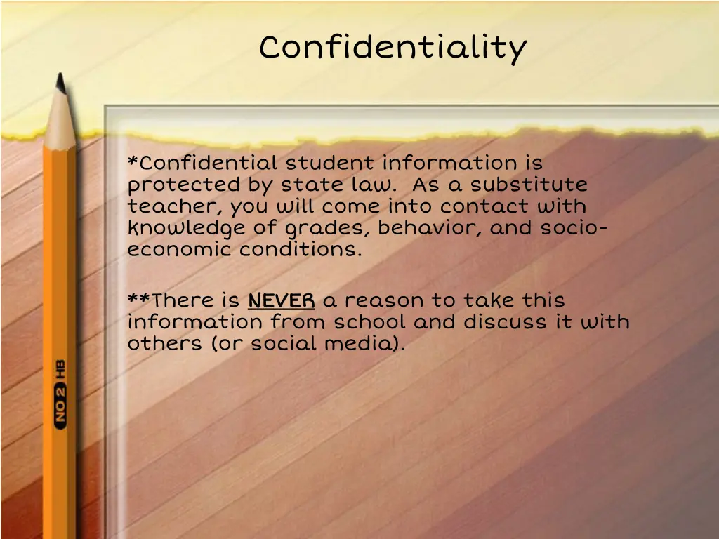 confidentiality