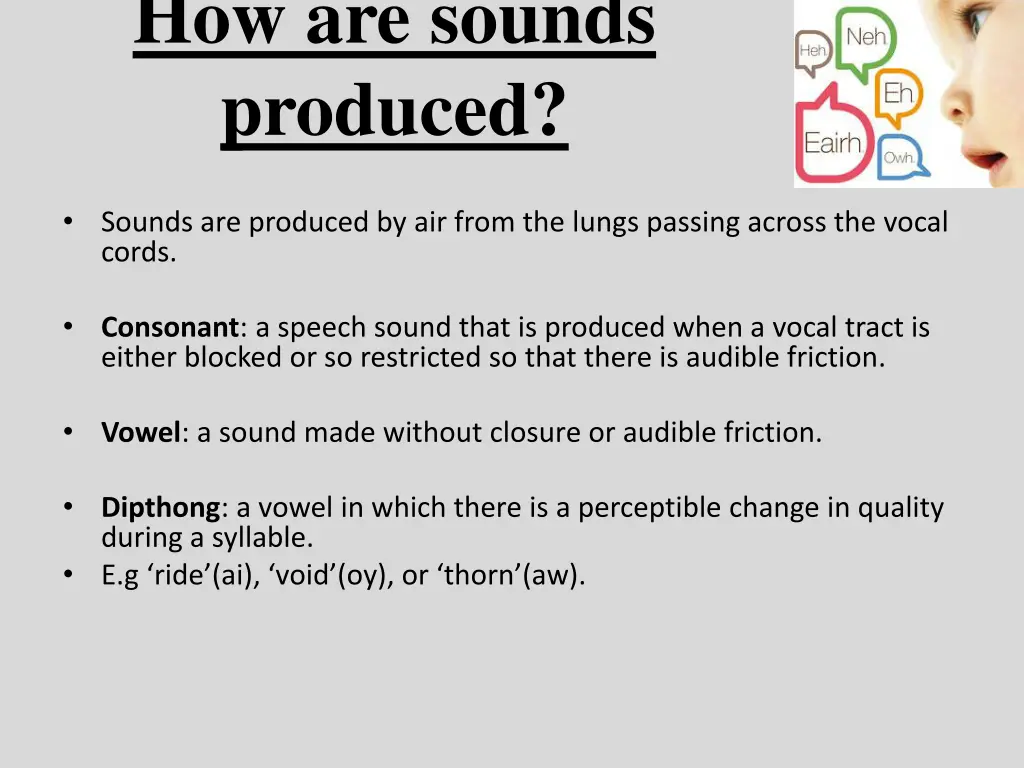 how are sounds produced